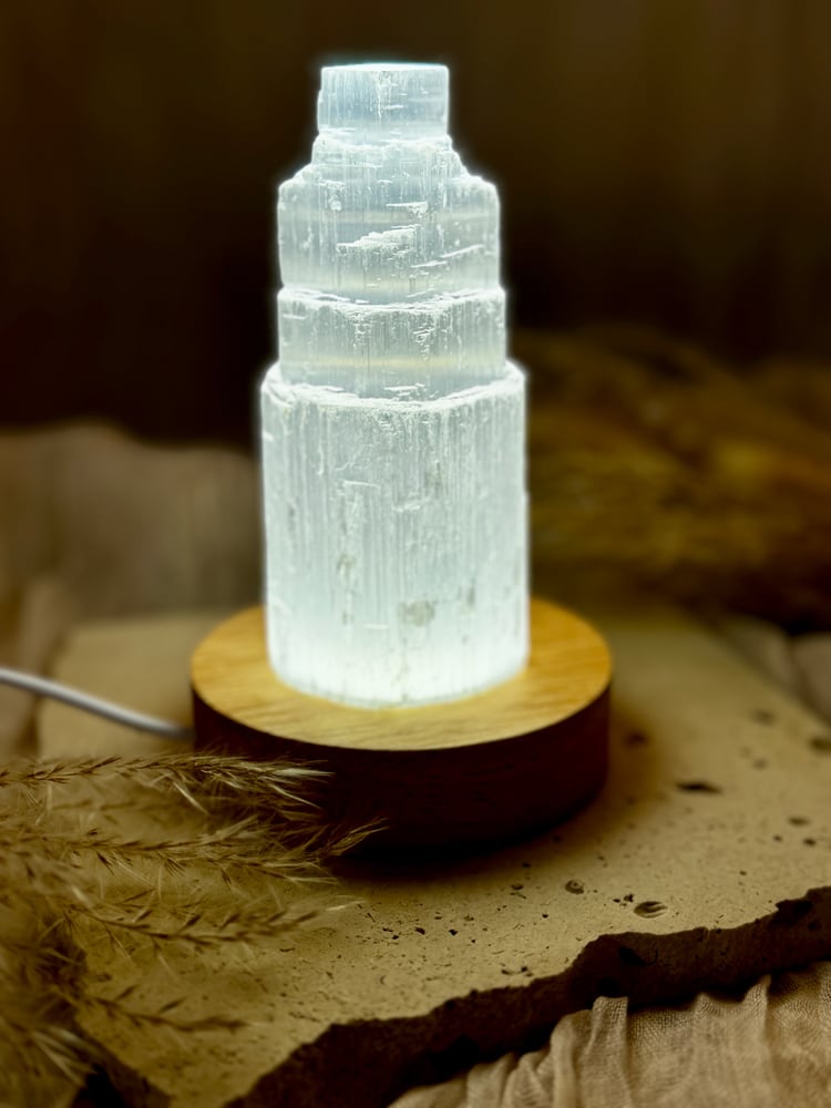 Image of Selenite Lamp Small