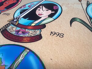 Image of Disney Princess Crystal Ball Series Tattoo Flash Set: DisCBSet1 11x14