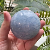 Image 2 of Blue Calcite Sphere C