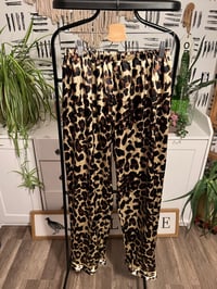 Image 2 of leopard satin set 