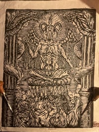 Image 1 of Necrofier “Baphomet” Original Print. Limited to 2