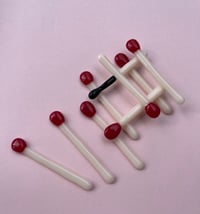 Image 4 of Fused glass fidget sticks sets: matches and q-tips