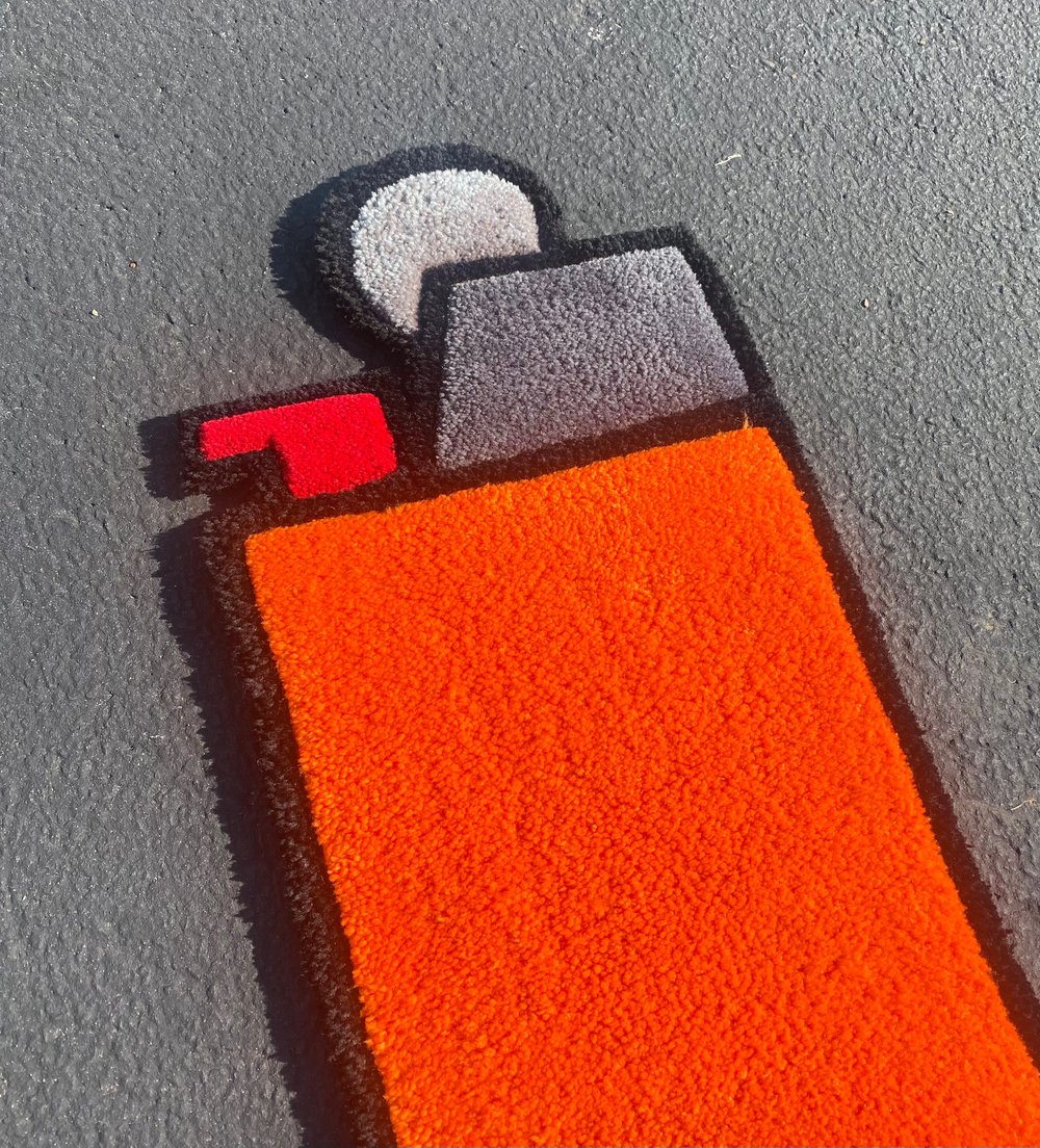 Image of Orange Lighter Rug (30 Inch)