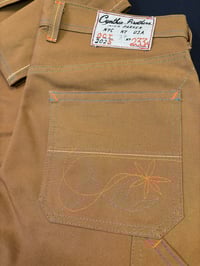 Image 2 of 37x32 12oz double front brown canvas no.233A