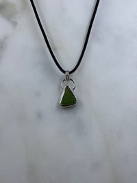 Image 1 of Green Lake Superior Beach Glass Pendant 