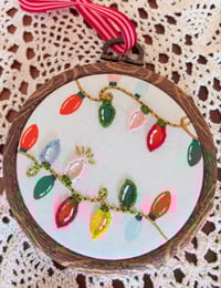 Image 1 of 3" White sting of lights ornament