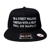 Image 2 of Street-walking Cheetah Emrboidered Flex Bill Hats