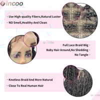 Image 6 of Boxed & Beautiful: 12” Knotless Braided Lace Wig for Black Royalty