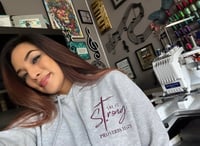 Image 6 of "She Is Strong" PROVERBS 31:25 Faith based/Spiritual Armor (Comes with a free pen!)