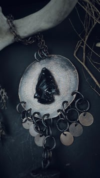 Image 2 of Relic with obsidian and long bone 