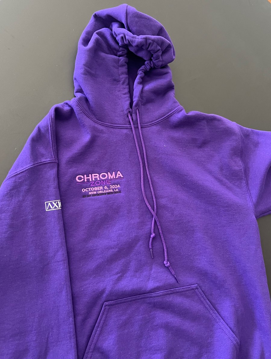 Image of purp CHROMA  ZONE hoodie