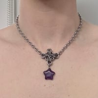 Image 2 of Amethyst Stars Necklace