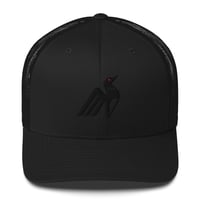 Image 1 of Black on Black Loon Trucker Cap
