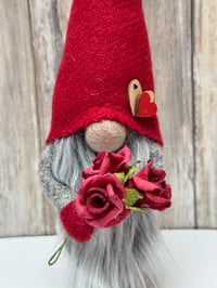 Image 1 of Harris Tweed Wee Valentine Gnome