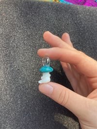 Image 5 of Dark Teal Mushroom Character Pendant 