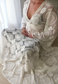Image 1 of Photo prop | dress for photoshoot | Winona | size S/M | maternity | white lace