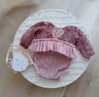 Image 1 of Newborn girls bodysuit | Lara | dusty pinl