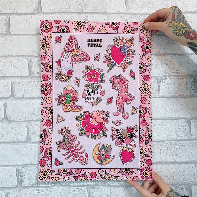 A3 Flash Sheet Heavy petal