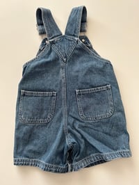 Image 2 of baby sesame denim shortalls