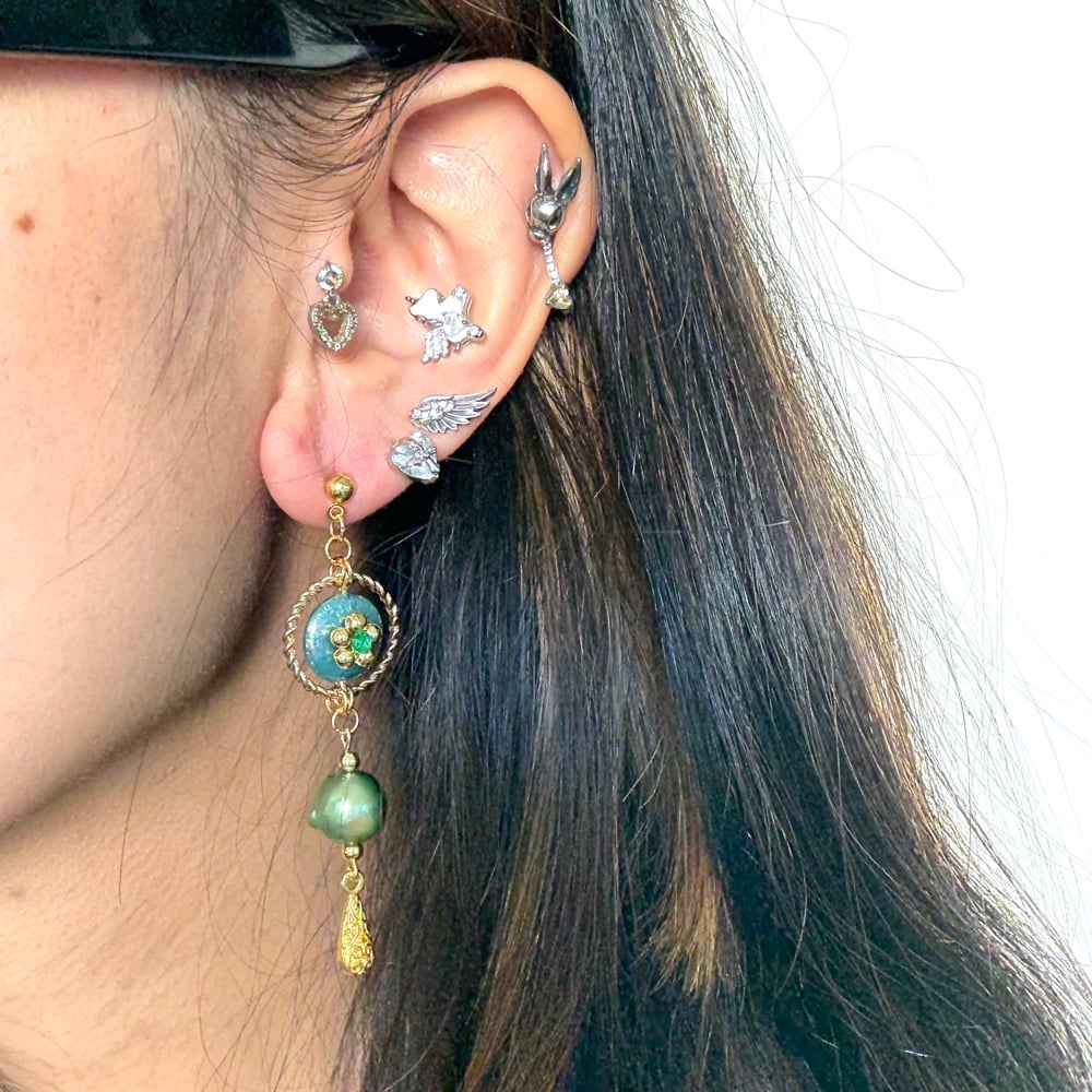 Image of Golden Evergreen Earrings