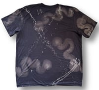 Image 2 of ‘WAVY SKULL’ BLEACH PAINTED T-SHIRT LARGE