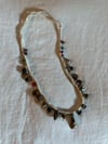 vintage white shaman necklace 