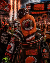 Image 4 of Cleveland BROWNS custom Golf Club Cover hand knit logo NFL football fan  gift-c61806b0