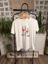 Image 1 of All you need is love and wine tee