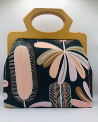 Image 1 of Navy and Pink Banksia Handbag