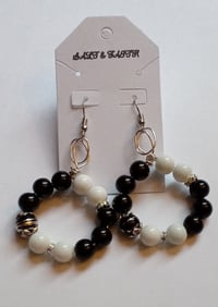 Bold Black & White  Earrings 