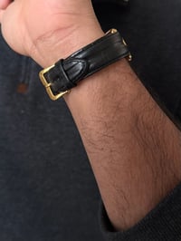 Image 5 of Classic BULOVA Black Leather Men’s / Unisex Watch 