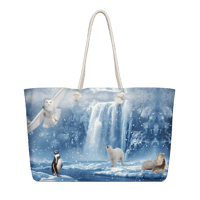 Image 4 of Oversized bag / Purse (Winter Waterfall)