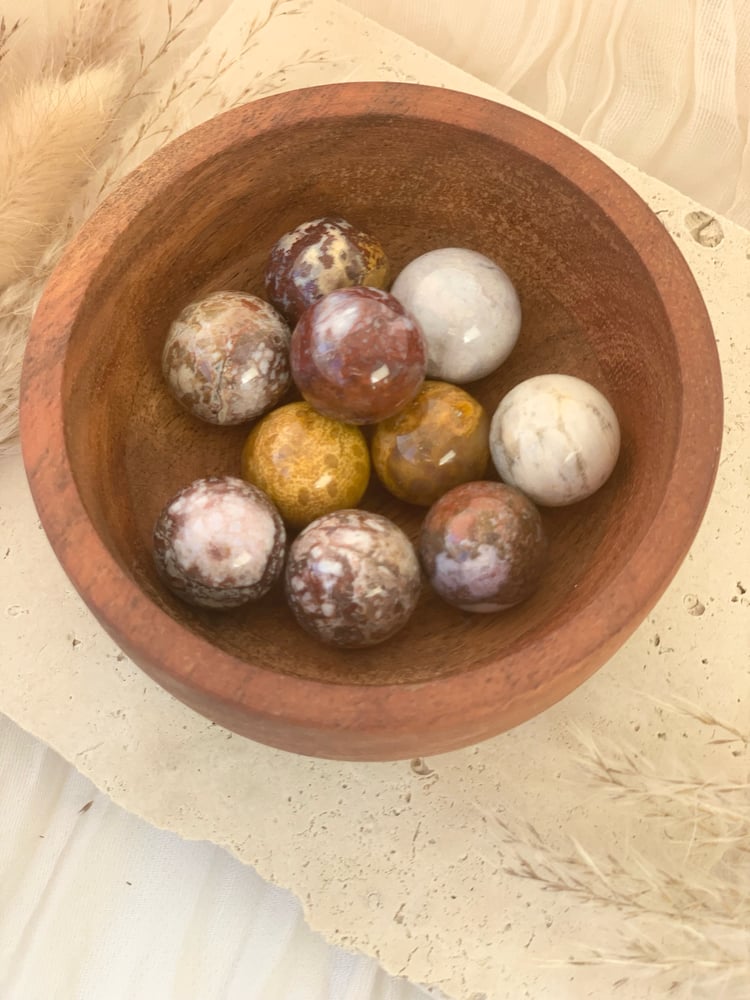 Image of  Ocean jasper mini spheres  *Intuitively Selected*