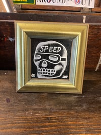Speed skull mirror