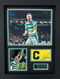 Signed Framed Callum McGregor Captain Armband Mounted Display