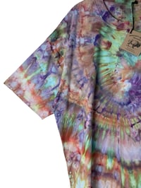 Image 3 of XXL Adult 100% Combed Cotton T-Shirt in Alchemy Spiral Ice Dye 