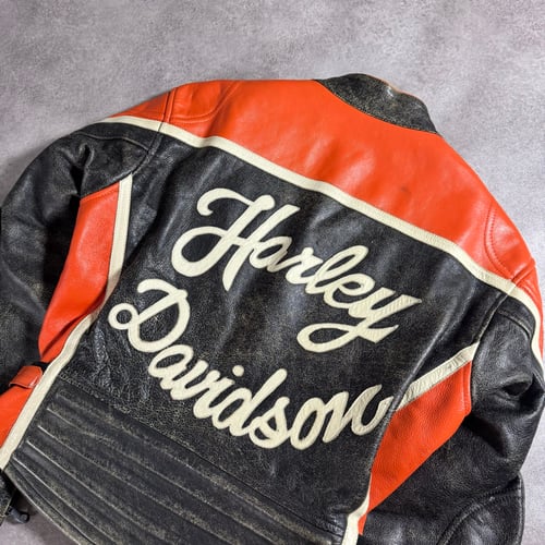 Image of Bok Brothers Harley Davidson Biker Jacket, Size Medium
