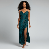 Image 4 of Victoria Secret Gold Label Maxi Slip Dress