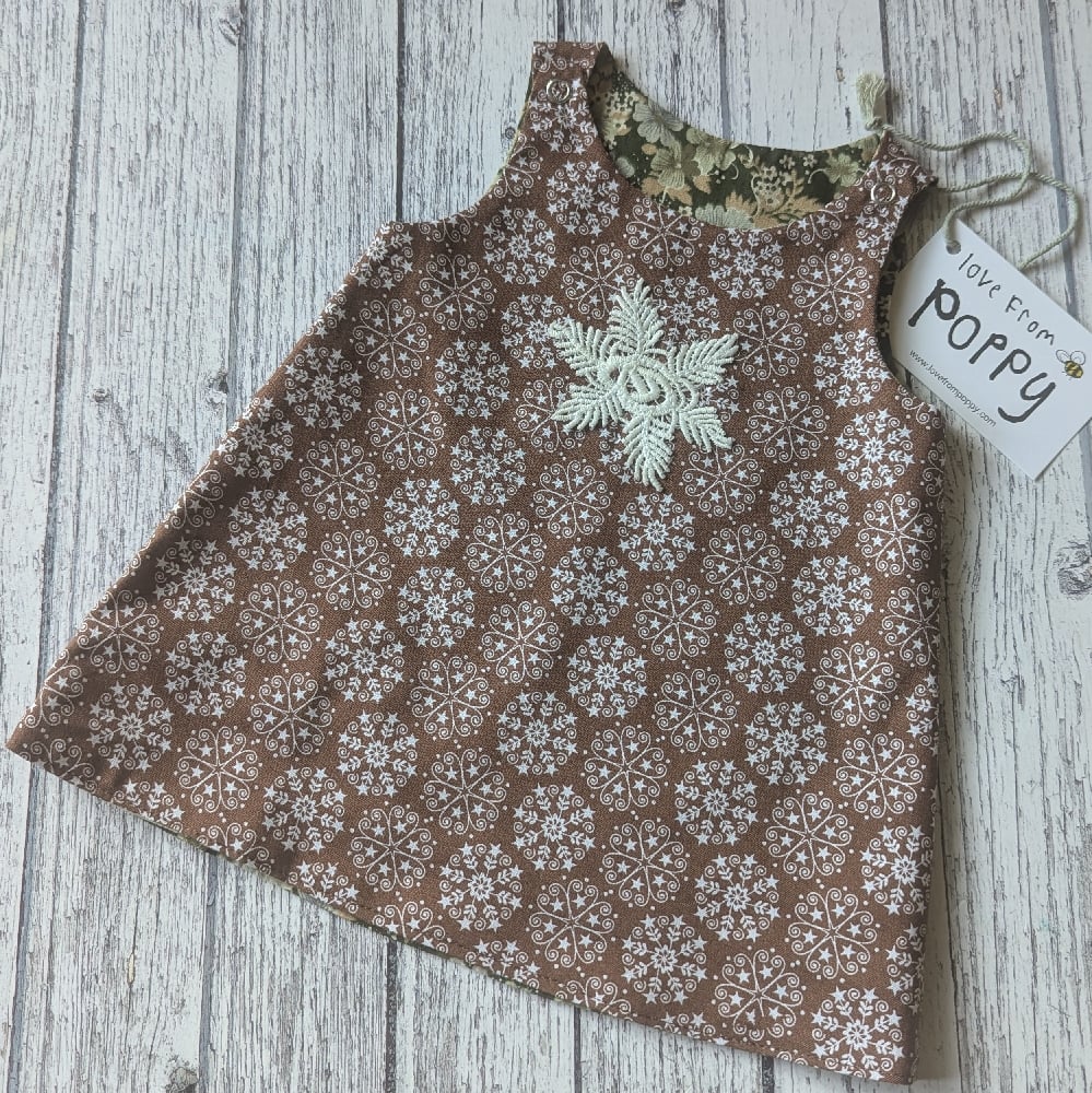 Image of Play All Day Reversible Dress- Snowflake