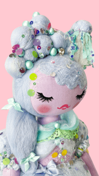 Image 4 of Medium Art Doll Lady Of The Sea