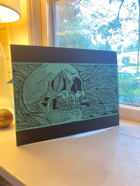 Image 5 of 'Life From Death' Jaguar Teal Limited Variant Blockprint