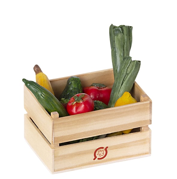 Image of Maileg - Miniature Fruit & Veggies Box