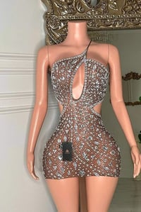 Image 2 of Her favorite Secret Rhinestone  Mesh Mini Dress