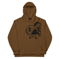 Image 1 of Brown “Money Man” Hoodie (Oversized Print)