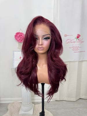 Image of Burgundy free part luxury (ready to ship)