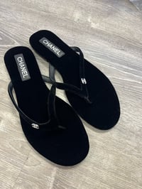 CC Suede Thong Slides