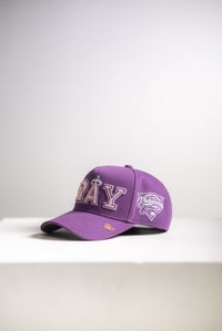 Image 3 of PRE ORDER Philippians 4:6 PRAY Hat "Purple"