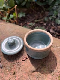 Image 3 of Tiny green lidded pot