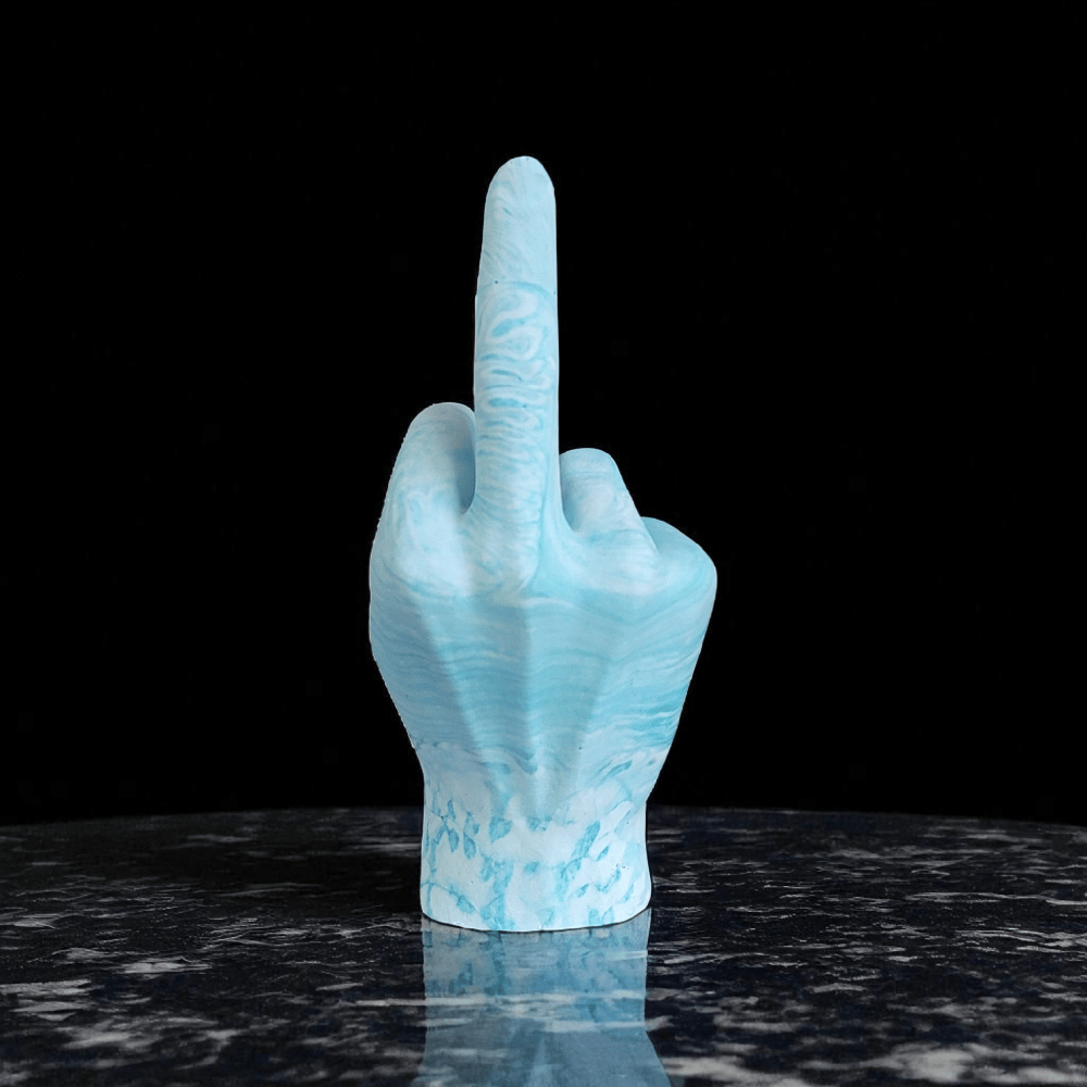 Image of Teal Mini Middle Finger