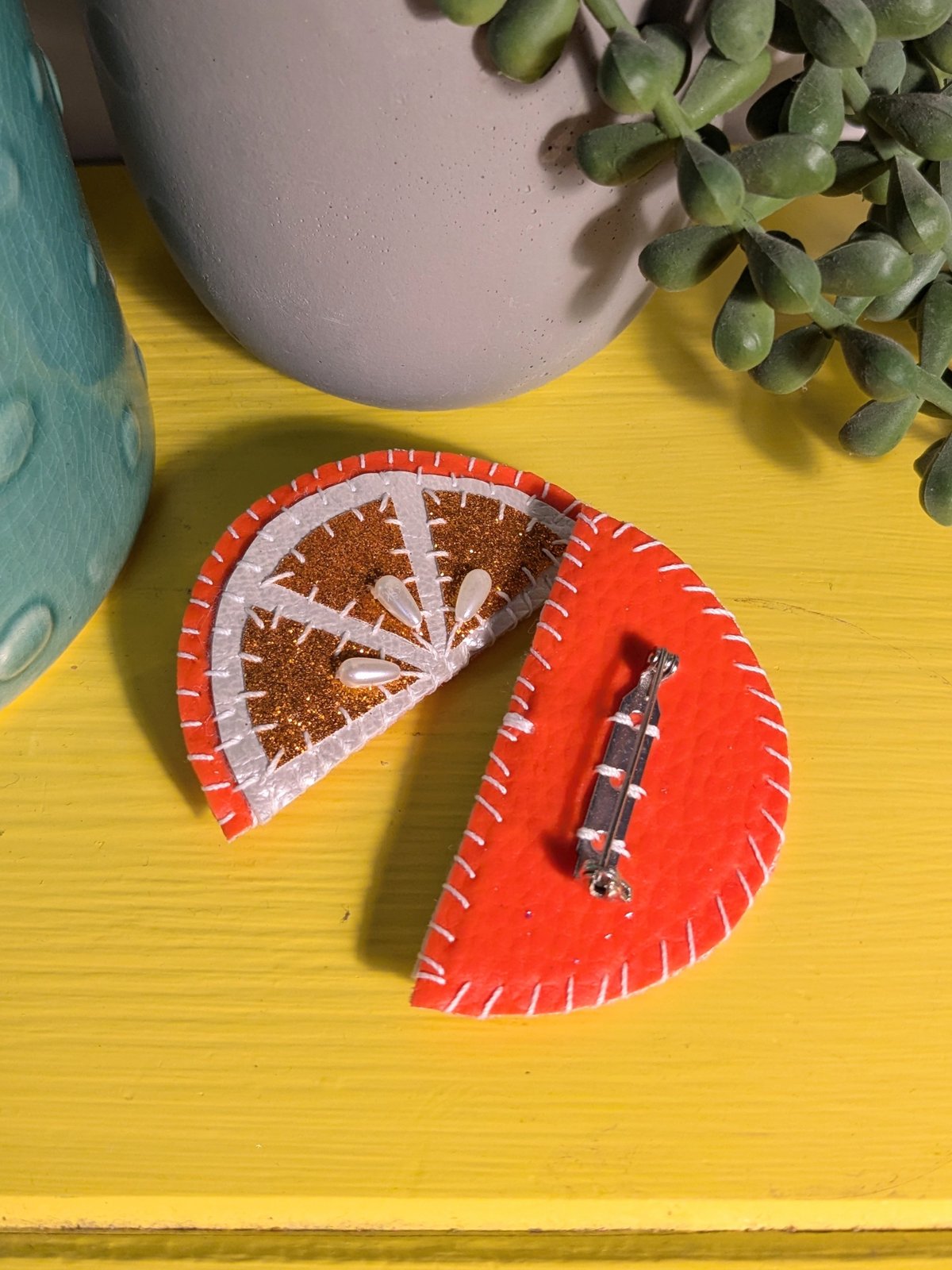 Image of Orange Slice Brooch